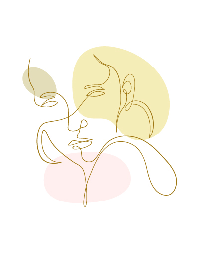 női arc, vonalak, változás, aggódás